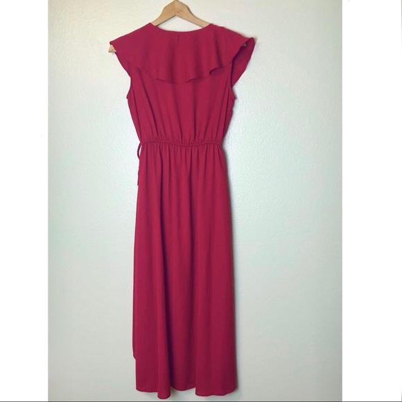 ⭕️Sold⭕️Walter Baker Red Mock Wrap Dress NWT - Picture 4 of 4
